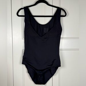 Hanes Firm Control Torso Slimming All-in One Body Suit Black